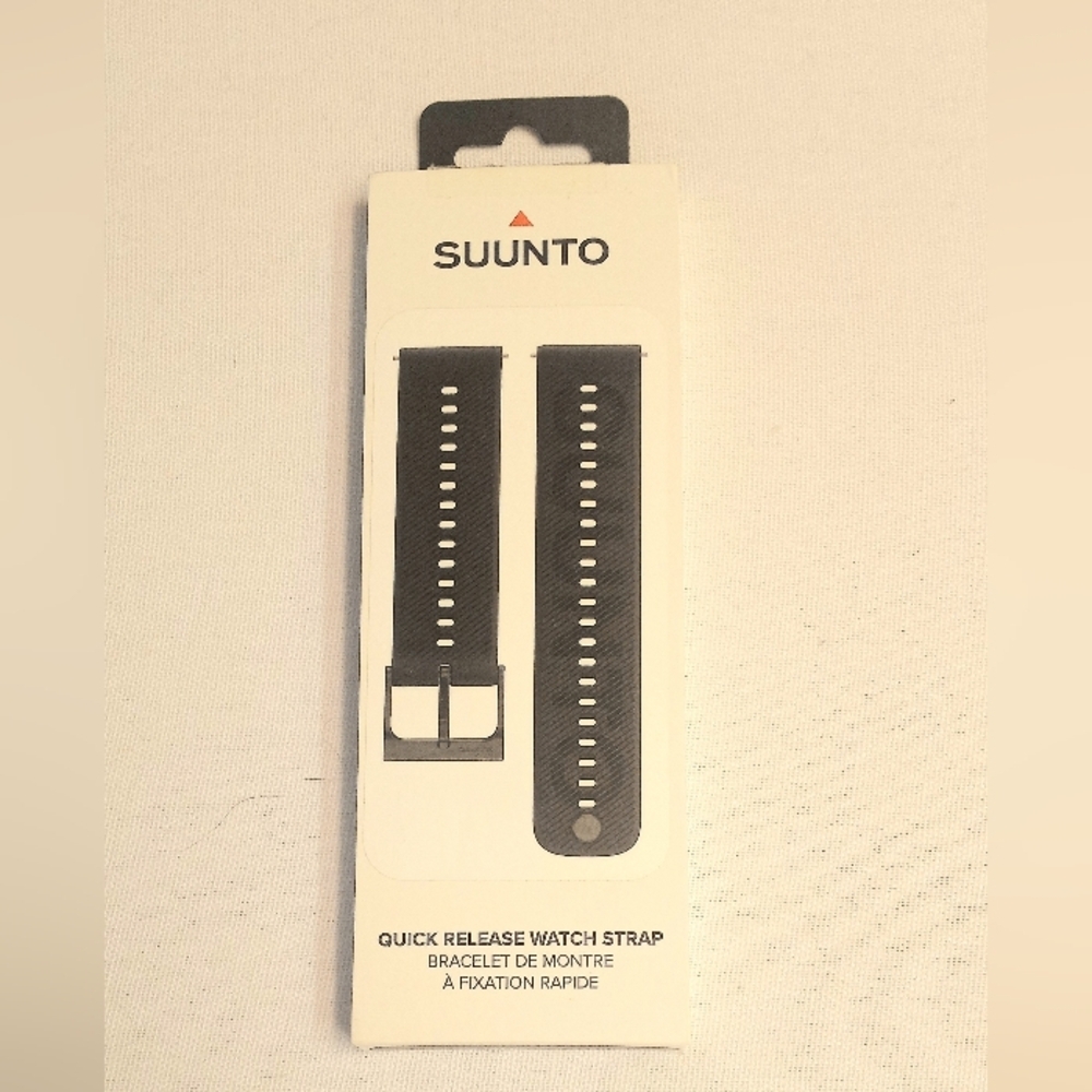 Suunto Quick Release 22 mm Silicone Athletic 6 Watch Strap Black S/M